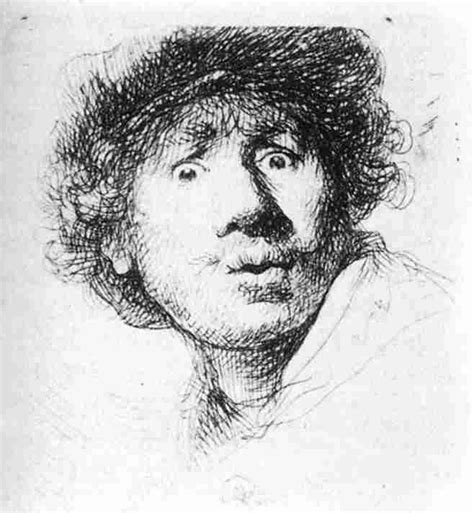 Modeling With Line | Rembrandt self portrait, Rembrandt drawings, Rembrandt paintings