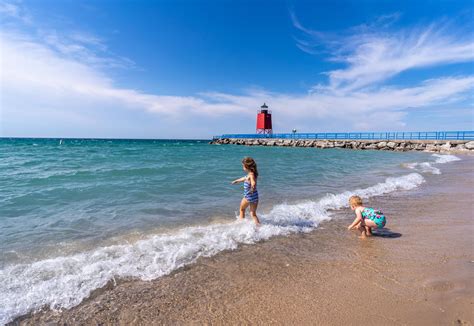 Beaches in Charlevoix, Michigan!