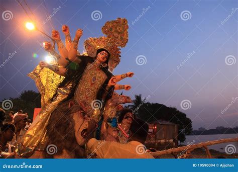 Durga puja festival editorial stock image. Image of ceremony - 19590094