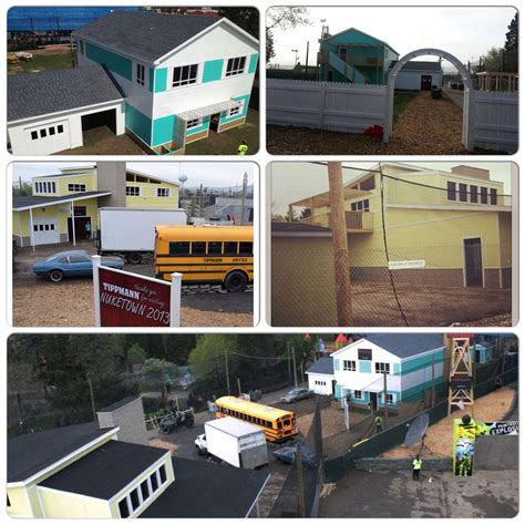 several pictures of different types of houses and buildings in the ...