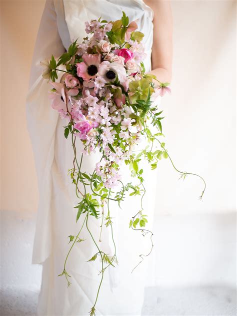 How to make a Spring Pink cascading bouquet — Balsham House Flowers