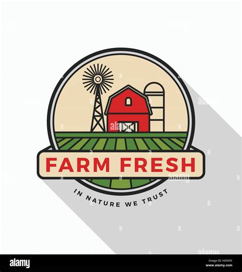 Vintage modern farm logo template design. Vector illustration Stock Vector Image & Art - Alamy