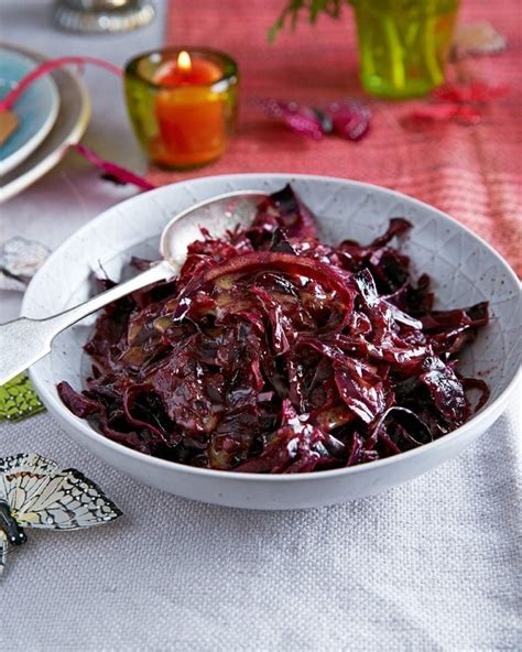 Braised red cabbage with apple & mustard vinaigrette recipe | delicious. magazine