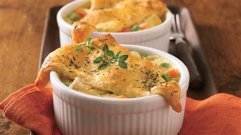 Mini Crescent Chicken Pot Pies recipe from Pillsbury.com