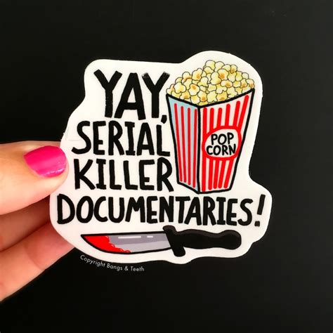 Funny Laptop Sticker funny vinyl sticker serial killer | Etsy