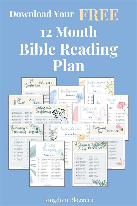 Free Printable Bible Reading Plans for Beginners | Year bible reading ...