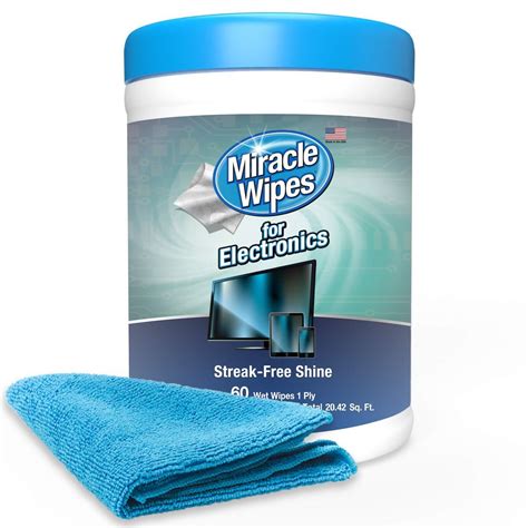 MiracleWipes for Electronics Cleaning - Screen Wipes Designed for TV, Phones, Monitors and More ...