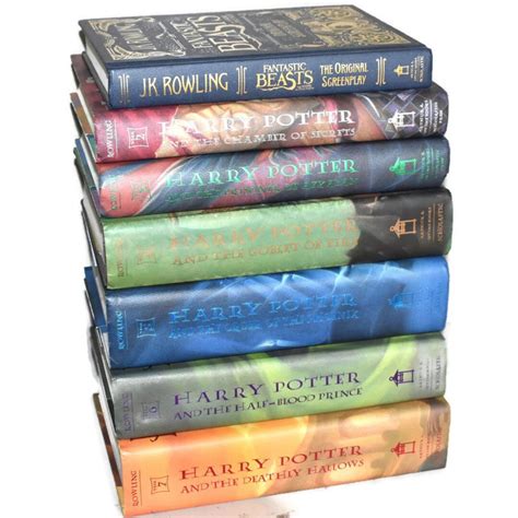 J. K. Rowling Hardback Books Harry Potter Series Complete Set or ...