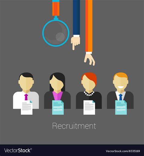 Employee recruitment Royalty Free Vector Image