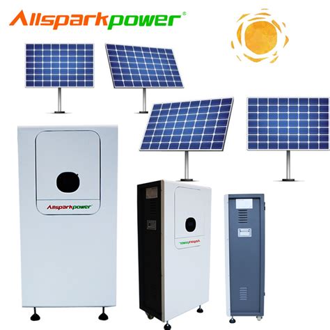 China off Grid System Lithium Storage Battery 5kw 10kw Solar Energy Generator for Home - China ...