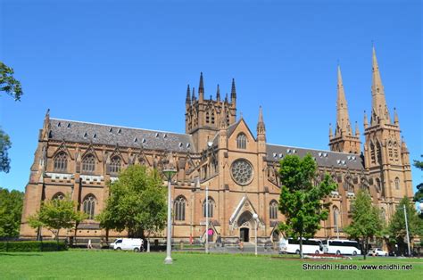 St Mary's Cathedral opp Hyde Park, Sydney - eNidhi India Travel Blog