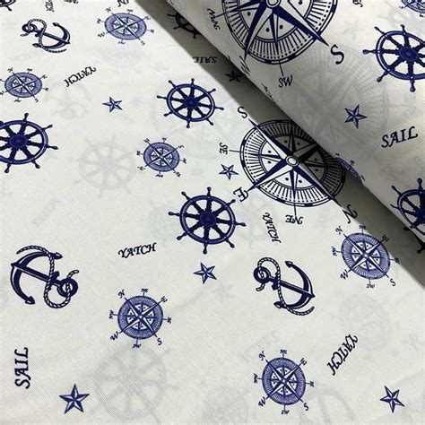 Nautical Fabric by the Yard, Boat Fabric, Marine Upholstery Fabric ...