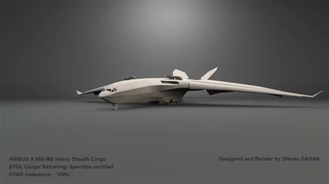 ArtStation - A-800MS Heavy Stealth Cargo plane ( RIGGING)