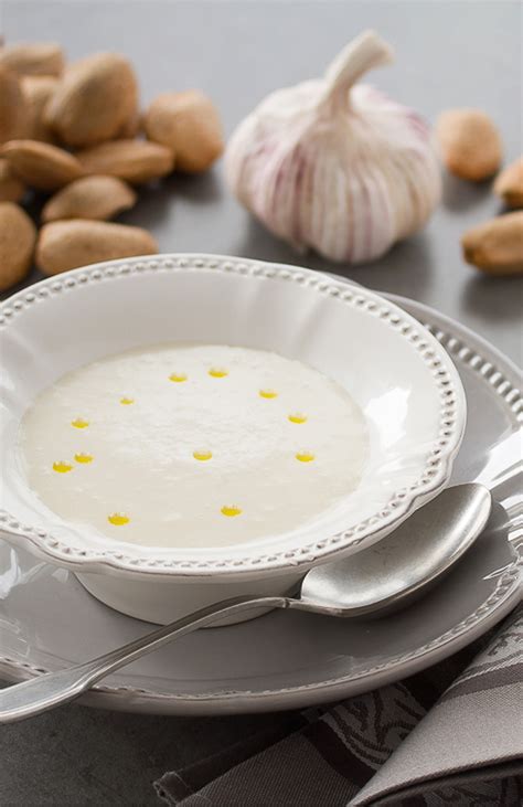 Spanish Ajo Blanco - Spanish almond soup recipe with Sherry