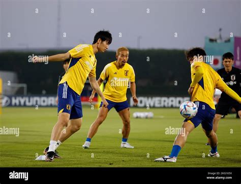 Doha, Qatar. 19th Nov, 2022. Daichi Kamada, Ao Tanaka (JPN) Football ...