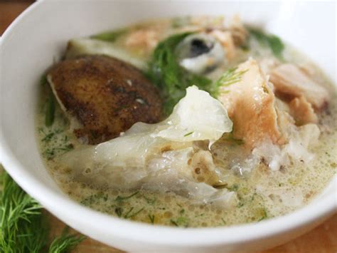 Salmon Head Soup with Dill and Potatoes | Get Hooked Seafood