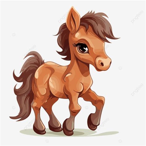 Colt Clipart Funny Cartoon Little Horse In Vector Illustration, Horse Clipart, Cartoon Clipart ...