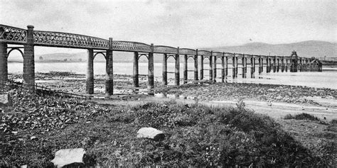 Tour Scotland: Old Photograph Swing Bridge Alloa Scotland