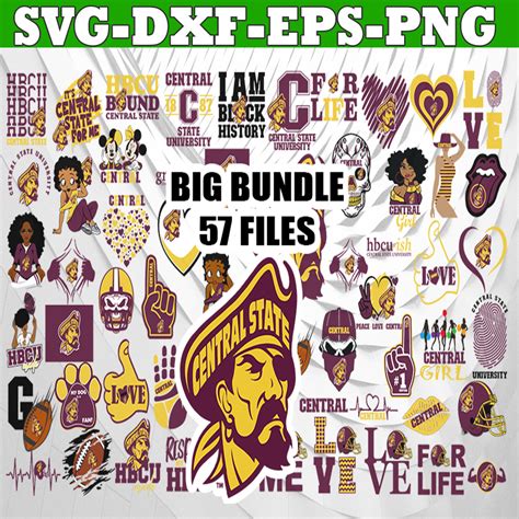 Bundle 57 Files Central State University Football Team Svg, - Inspire Uplift