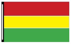 3' x 5' Red Yellow & Green 3-Stripe Horizontal Flag | JB Forms