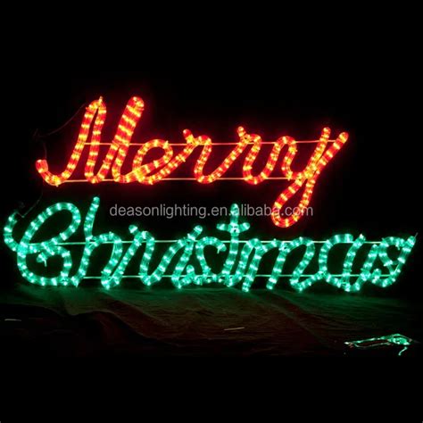 Outdoor Merry Christmas Lighted Sign - Buy Merry Christmas Led Sign ...