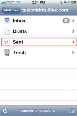 How do I find "sent" mail messages on my iPhone 4? - Ask Dave Taylor