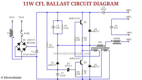 CFL Bulb Circuit Working Explanation