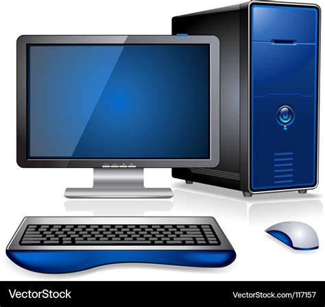 Computer workstation Royalty Free Vector Image