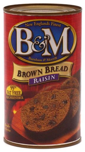 B&M BOSTON RAISIN BROWN BREAD CANNED - Marina Market