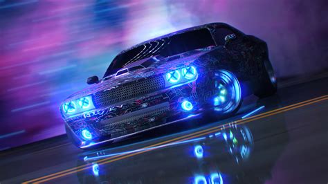 2560x1440 Dodge Challenger Neon Ride 5k 1440P Resolution ,HD 4k Wallpapers,Images,Backgrounds ...