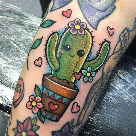 Discover 134+ small cactus flower tattoo latest - POPPY