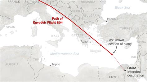 The EgyptAir Flight: Moment by Moment - The New York Times