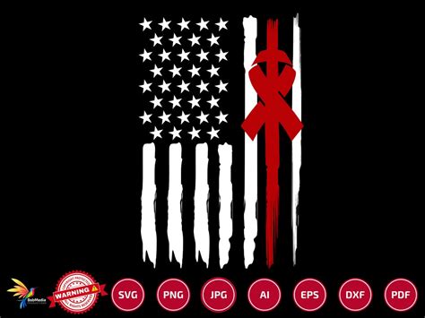 Red Ribbon Awareness Svg Png , Anti-drug Svg, We Wear Red for Red ...