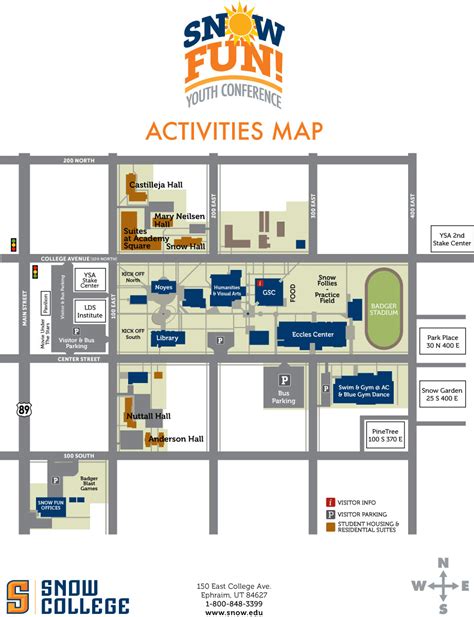 Snow College Campus Map – Map Vector