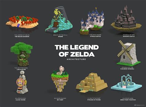 Your favourite stunning video game buildings transformed into voxel art | Legend of zelda ...