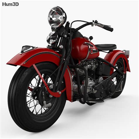 Harley-Davidson Panhead E F 1948 3D model - Vehicles on Hum3D