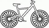 Cartoon Bicycle 1 Coloring Page  Wecoloringpage Home sketch template