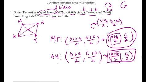 Coordinate Geometry Proofs with Variable Coordinates - YouTube