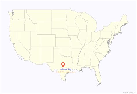 Map of Johnson City, Texas - Thong Thai Real