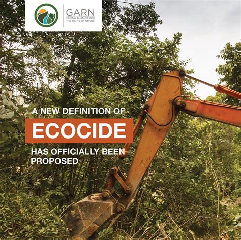 Legal definition of ecocide as a crime against the planet has been ...