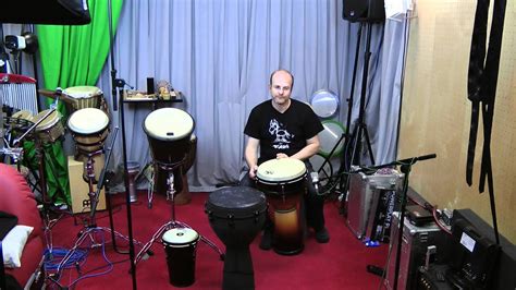 Beginner hand drum lesson #3 with a Remo djembe - YouTube