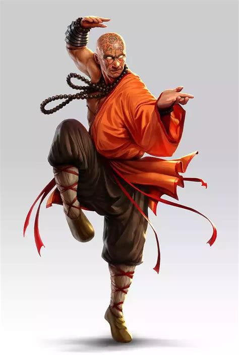 DnD Class inspiration dump: Monks, chi and meditation | Human monk, Concept art characters ...