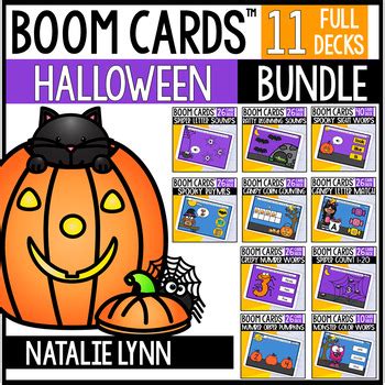 October Boom Cards for Kindergarten | Halloween Boom Cards Bundle