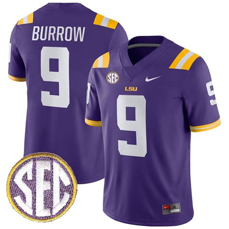 Joe Burrow LSU Tigers College Football Purple Game Jersey - All ...