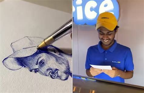 आइस्क्रीम बेच रहे लड़के के लिए Artist ने बनाई पेंटिंग, स्केच देख गदगद ...