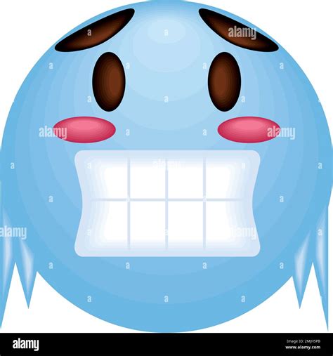 frozen emoji social media Stock Vector Image & Art - Alamy