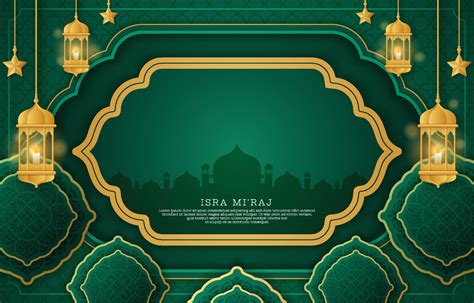 Isra Miraj Background Templates 16392157 Vector Art at Vecteezy