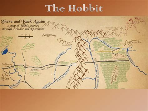 The Hobbit - Mapping Bilbo's Journey | The hobbit map, The hobbit ...