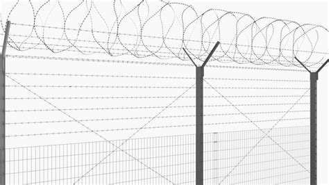 Barbed Wire Fence 3D model | CGTrader