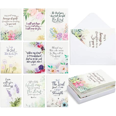 36-Pack Sympathy Cards with Bible Verses Religious Quotes, Envelopes Included, 4x6 - Walmart.com ...